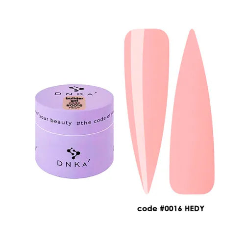BUILDER GEL "DNKa", 15ml #0016 Hedy