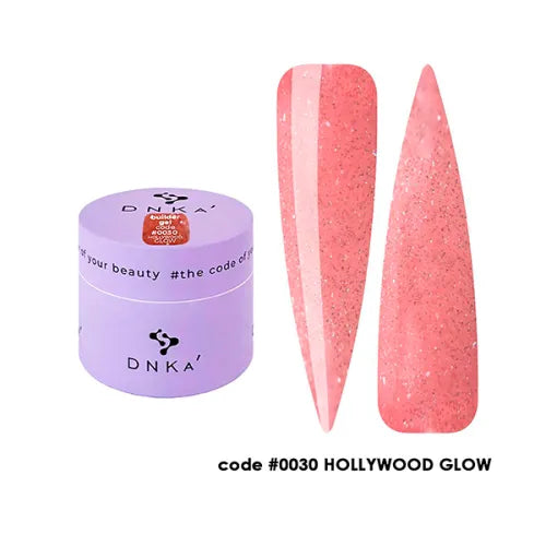 BUILDER GEL "DNKa", 15ml #0030 HOLLYWOOD GLOW