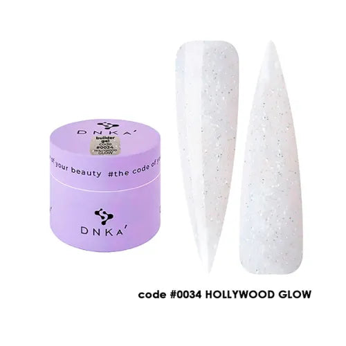 BUILDER GEL "DNKa", 15ml #0034 HOLLYWOOD GLOW