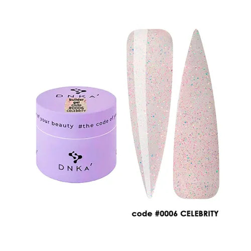 BUILDER GEL "DNKa", 15ml #0006 Celebrity