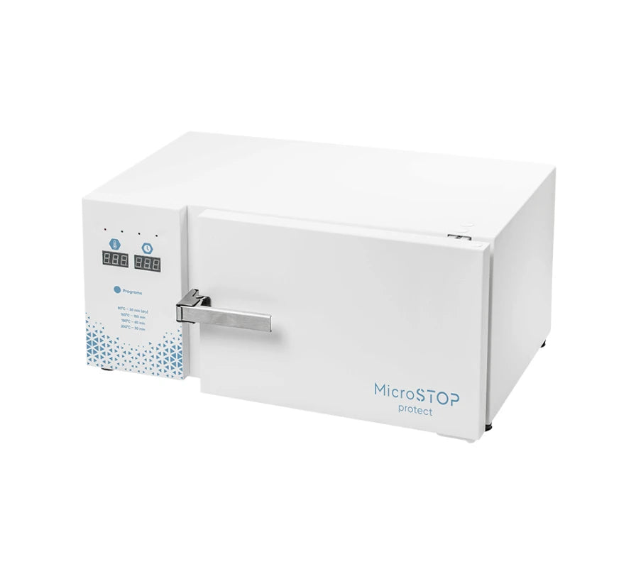 Esterilizador Horno de Calor Seco PROTECT MICROSTOP — 15 Bolsas Bajo pedido. - More than nail store