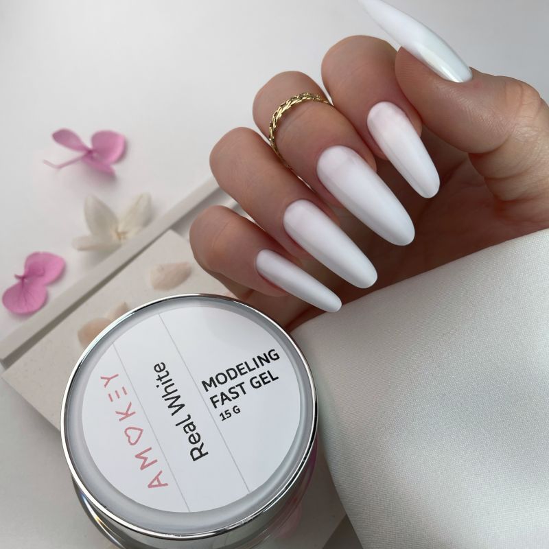 Fast Gel Real White DE LA RO aplicado