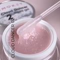 Gel Cloud Dancer Liquid 02 DE LA RO textura con shimmer