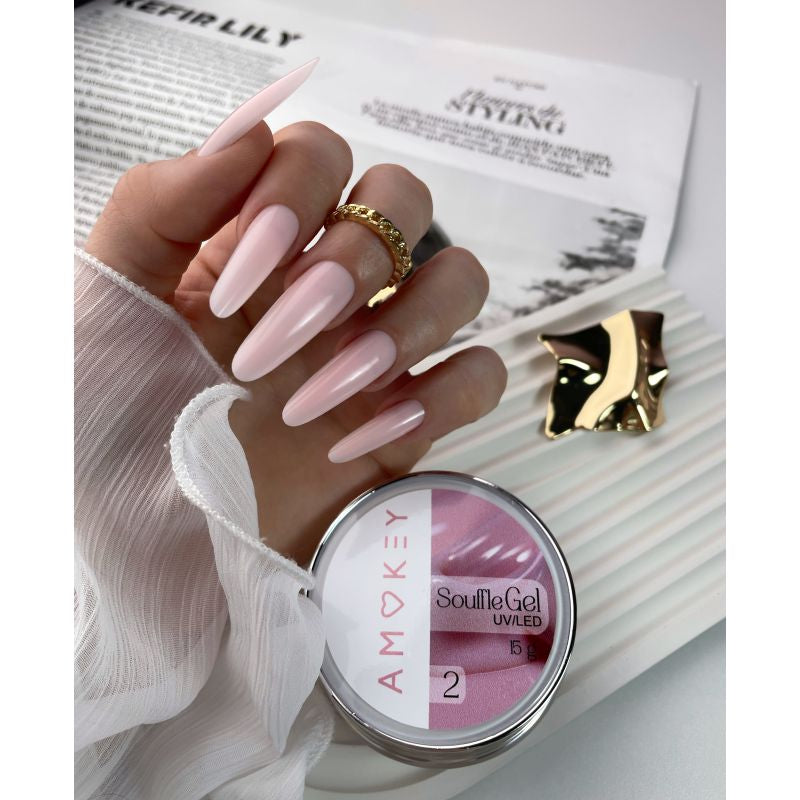 Gel Souffle DE LA RO 02 aplicado